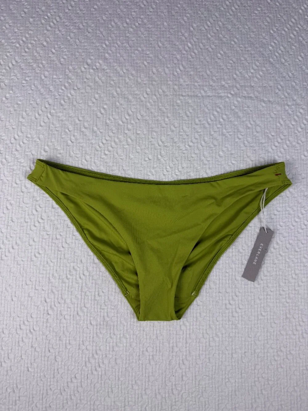Everlane The Low-Rise Bikini Bottom PEP Green Size L NWT
